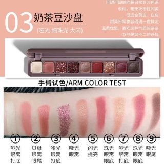 Phấn mắt 9 ô dài có nhũ