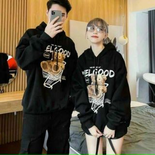 Áo hoodie in feel good thun nỉ form đẹp