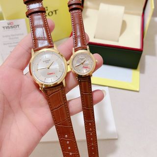 Đồng hồ da tissots cặp nam nữ
