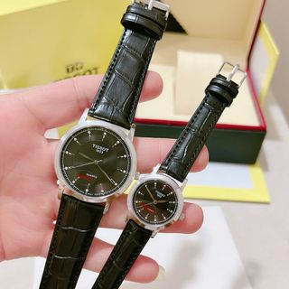 Đồng hồ da tissots cặp nam nữ