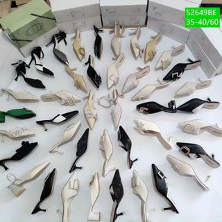Sục cao gót nữ chất da mềm êm chân S2639