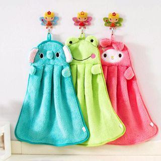 Khăn lau tay treo tường hình thú cute xả kho giá sỉ, khăn lau tay nhà bếp, nhà tắm siêu thấm hút