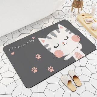 Thảm lau chân hình thú cute 40x60, thảm chùi chân chống trượt cao cấp decor nhà bếp, nhà tắm, phòng ngủ