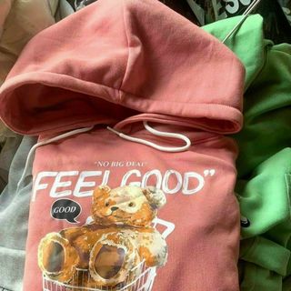 Áo hoodie tay phồng in Andiman thun nỉ form đẹp