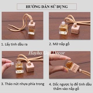 Tinh dầu treo xe ô tô mùi hương cao cấp 10ml, khử mùi ô tô, nước hoa ô tô mini, tinh dầu thơm phòng, treo tủ quần áo