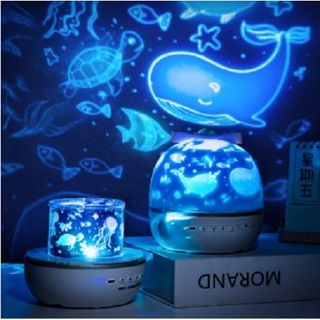 Đèn Ngủ Mặt Trăng 3D Để Bàn Tự Xoay Thông Minh Cao Cấp