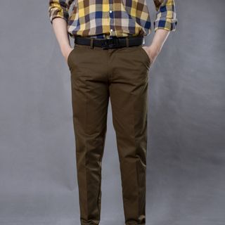 Quần dài kaki trung niên nhiều màu, vải cotton 100% thoáng khí, mát mẻ Sỉ Chỉ Từ 1 Ri