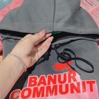 Áo hoodie thun nỉ in banus communit