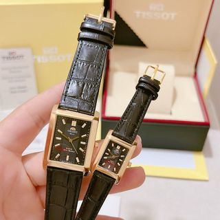 Đồng hồ cặp orients nam nữ vuông