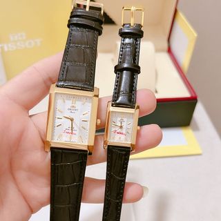 Đồng hồ cặp orients nam nữ vuông