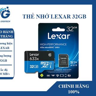 Thẻ nhớ 32GB chính hãng Lexar Bảo hành 5 năm giá sỉ