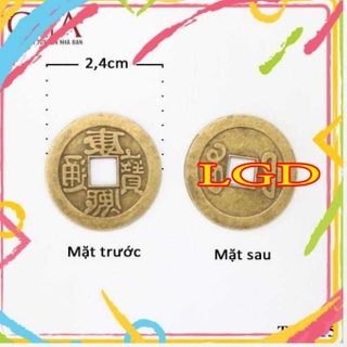 Vật phẩm thờ cúng xu ngũ đế KT2.4cm giá tốt