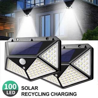 ĐÈN NĂNG LƯỢNG MẶT TRỜI SÂN VƯỜN 100 LED