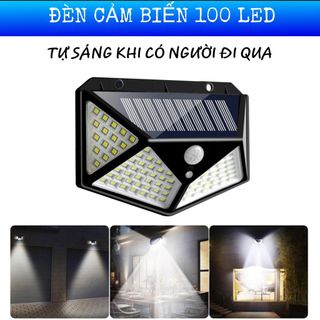 ĐÈN NĂNG LƯỢNG MẶT TRỜI SÂN VƯỜN 100 LED
