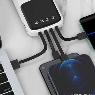 Sạc dự phòng Sendem PH01 10000Mah tích hợp 4 dây sạc