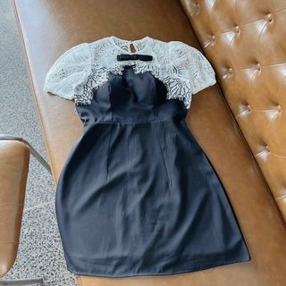 Đầm basic phối ren