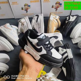 Giày thể thao trẻ em đế bằng chất da mềm S2677