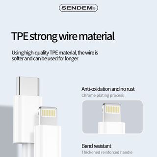 Bộ sạc nhanh Sendem C16 PD12W Chân IPhone