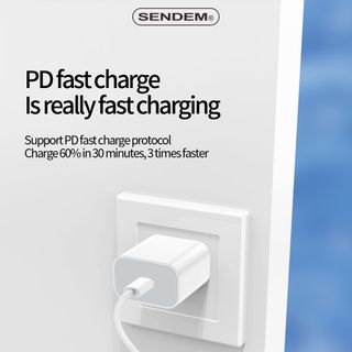 Bộ sạc nhanh Sendem C16 PD12W Chân IPhone