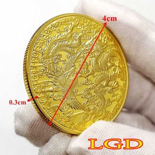 Vật phẩm lì xì Quý mão 2023 xu long phụng sum vầy