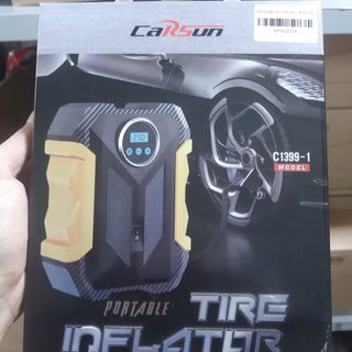 Bơm lốp Carsun đồng hồ điện tử tích hợp đèn chiếu sáng