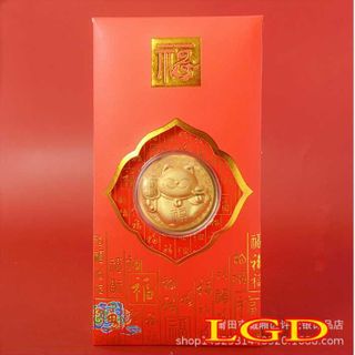 Lì xì 2023 bằng bao lì xì mèo vàng