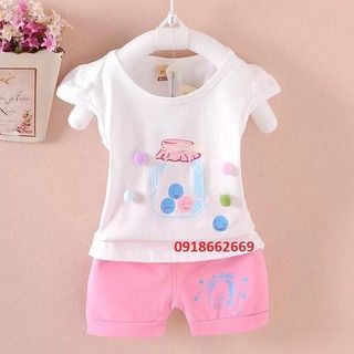 Bộ quần áo bé gái (sét cộc kẹo)