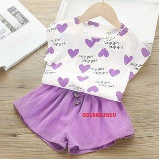 Bộ quần áo bé gái (sét cộc kẹo)