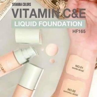 Kem nền Sivanna chứa tinh chất dưỡng da Vitamin C&E HF165