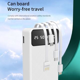 Sạc dự phòng Sendem P900 20000Mah tích hợp 4 dây sạc, giá đỡ điện thoại