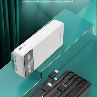 Sạc dự phòng Sendem P900 20000Mah tích hợp 4 dây sạc, giá đỡ điện thoại