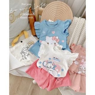 Bộ bé gái (sét 3 thỏ mèo)