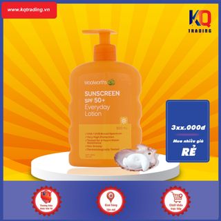 Kem Chống Nắng Úc WOOLWORTHS 50SPF+ siêu tốt