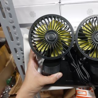 Quạt điện đôi gắn xe ô tô, bàn làm việc