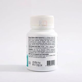 Viên Uống Hỗ Trợ Bổ Não Wealthy Health Ginkgo Biloba 2500 Enhance