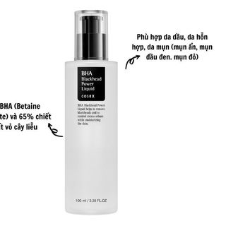 Tẩy Da Chết Ngăn Ngừa Mụn Đầu Đen Cosrx BHA Blackhead Power Liquid 100ml - Hàn Quốc Chính Hãng