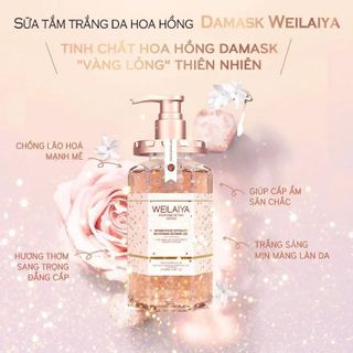 Sữa Tắm Trắng Da Weilaiya 450ml - Cánh Hoa Hồng Damask