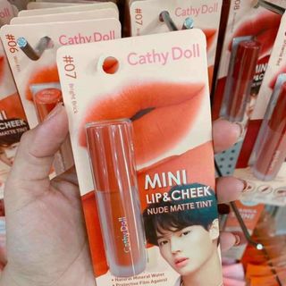 Son kem lì Cathy doll Mini lip&cheek