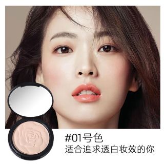 Phấn nén Colour Geometry hoa hồng hộp tròn