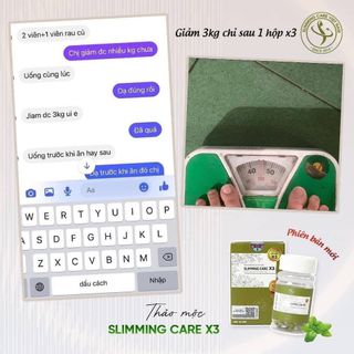 Trà thảo mộc hỗ trợ giảm cân Slimming Care X3 cải tiến