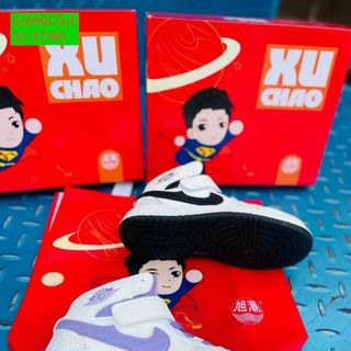 Giày thể thao trẻ em cổ cao chất da mềm S2696