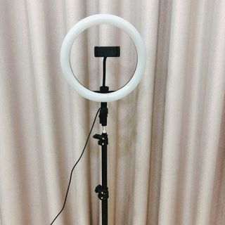 Đèn Livestream 33cm 1 Kẹp Hỗ Trợ Livestream Bán Hàng - Trang Điểm - Make Up - Chân Đèn Cao 2m1 - Bảo Hành Lỗi Đổi Mới