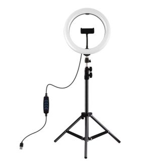 Đèn Livestream 26cm 1 Kẹp Hỗ Trợ Livestream Bán Hàng - Trang Điểm - Make Up - Chân Đèn Cao 2m1 - Bảo Hành Lỗi Đổi Mới