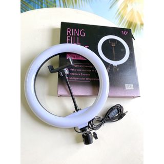 Đèn Livestream 26cm 1 Kẹp Hỗ Trợ Livestream Bán Hàng - Trang Điểm - Make Up - Chân Đèn Cao 2m1 - Bảo Hành Lỗi Đổi Mới