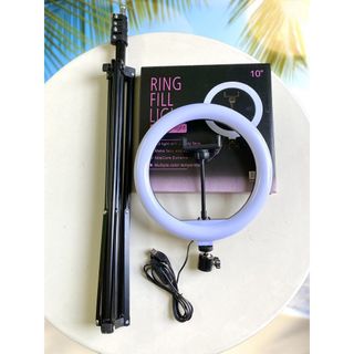 Đèn Livestream 26cm 1 Kẹp Hỗ Trợ Livestream Bán Hàng - Trang Điểm - Make Up - Chân Đèn Cao 2m1 - Bảo Hành Lỗi Đổi Mới giá sỉ