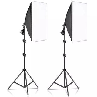 Đèn Studio Chụp Ảnh Quay Phim Chuyên Nghiệp Softbox 50x70cm Kèm Chân Tripod Cao 2m1 - Bảo Hành Lỗi 1 Đổi Mới