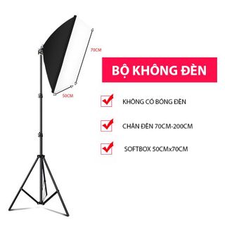Đèn Studio Chụp Ảnh Quay Phim Chuyên Nghiệp Softbox 50x70cm Kèm Chân Tripod Cao 2m1 - Bảo Hành Lỗi 1 Đổi Mới
