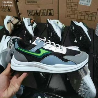 Giày thể thao nam chất da mềm phối vải thoáng khí S2697