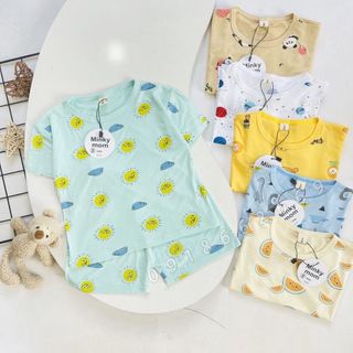 Bộ cộc tay họa tiết chất thun lạnh