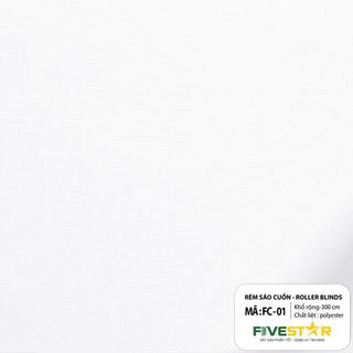 Rèm cuốn chống nắng hãng FIVESTAR mã FC01 - Tìm đại lý hợp tác phân phối